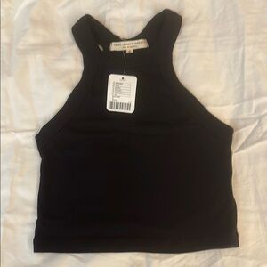 NWT Urban Outfitters Truly-Madly-Deeply Cropped racer back Tank size Small Black